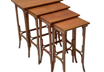 Vienna Secession Bentwood Nesting Tables by Michael Thonet for Thonet, 1900s